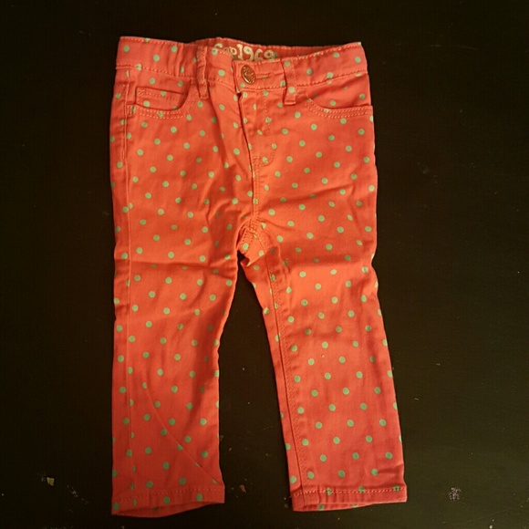 Baby Gap mini skinny polka dot Jeans