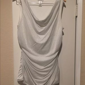 Perfect for the holidays. Silvers sparkly top.