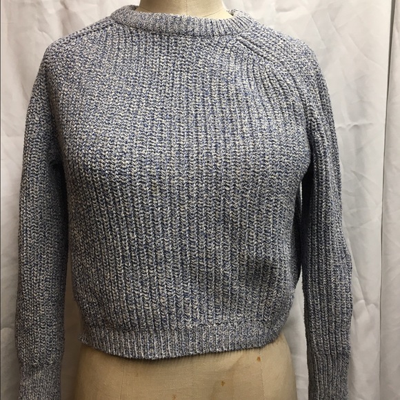 BLUE and WHITE American Apparel sweater