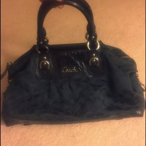 Black coach purse