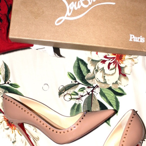 Christian Louboutin Anjalina Spikes Nude Pump SOLD