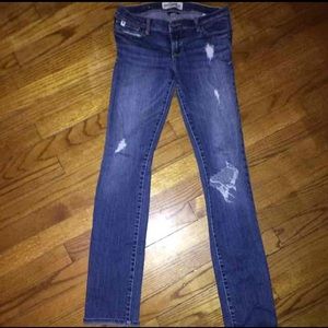 Abercrombie kids ripped jeans