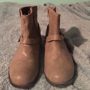 Tan ankle boots