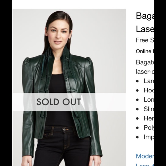 BAGATELLE DK GREEN LEATHER JACKET, GREEN IS A TOP FASHION COLOR IN 2023 AGAIN !