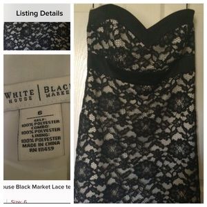 White House black market tea length dress