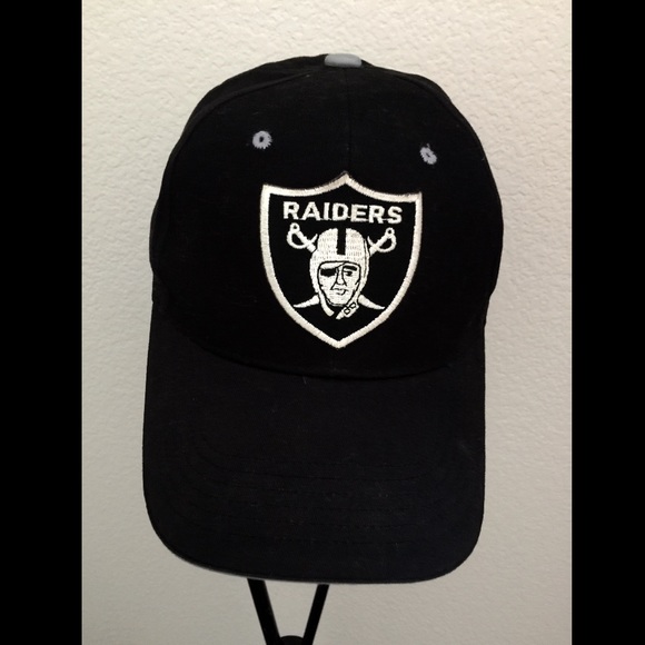 Oakland Raiders Baseball Cap Hat Adjustable Velcro