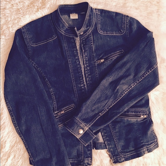 DKNY Moto Jean Jacket