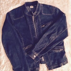 DKNY Moto Jean Jacket