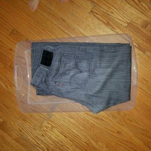 Men's 514 levis jeans, grey color. OBO!