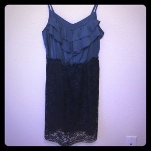 Navy blue lace dress