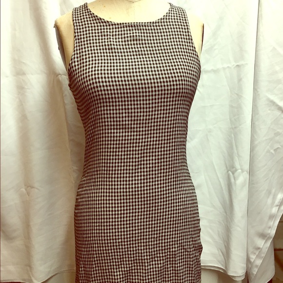 Black and white checkered dress Brandy Melville