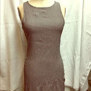 Black and white checkered dress Brandy Melville