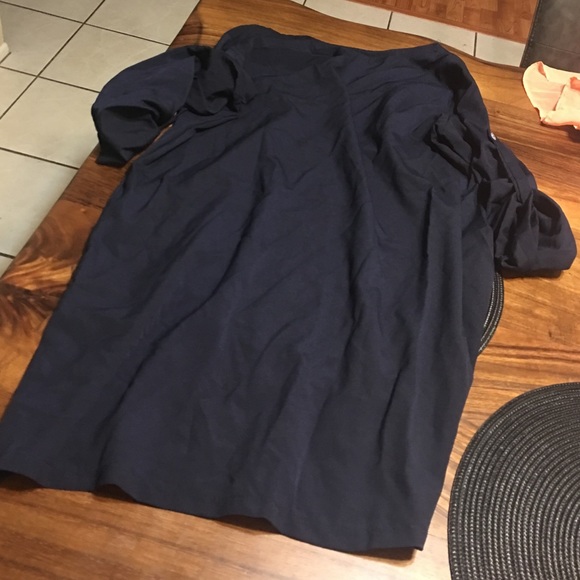 Dark blue long sleeve dress