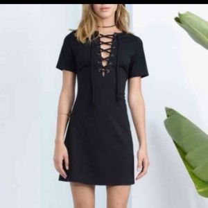 Lucca Couture Lace Up Dress 👗Medium