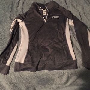 Grey and whit pink sweatshirt