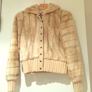 Juicy Couture Faux Fur Hooded Jacket