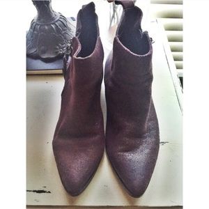 Aldo Burgundy booties.