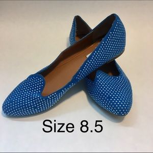 Royal Blue Steve Madden Silver Studded Flats
