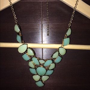 Beautiful light green and turquoise necklace