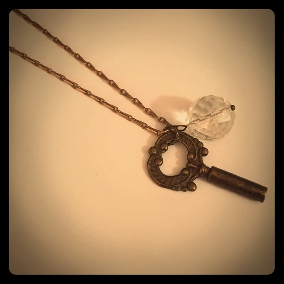 Brass Vintage Key Necklace!