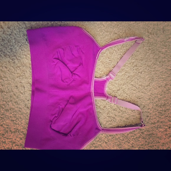 Purple sports bra