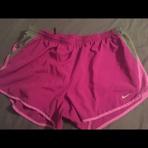 Purple Nike shorts