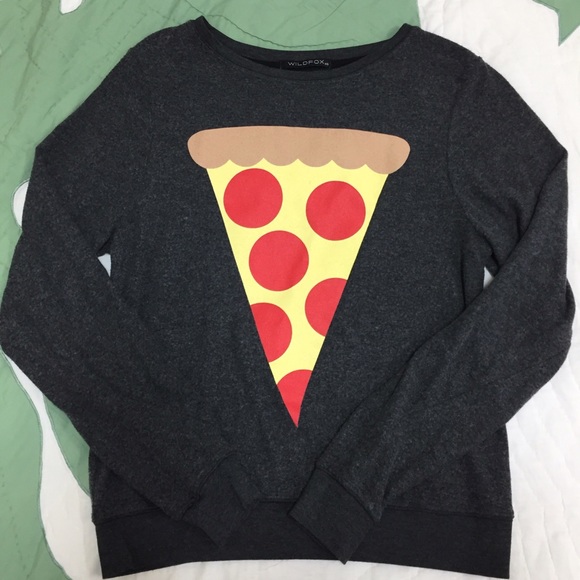 Wildfox Sweaters - Wildfox Pizza Slice Pullover Sweater
