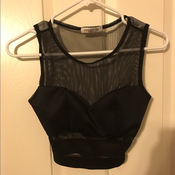 Mesh crop top