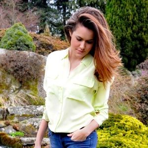 Equipment Signature Silk Blouse Shirt XS