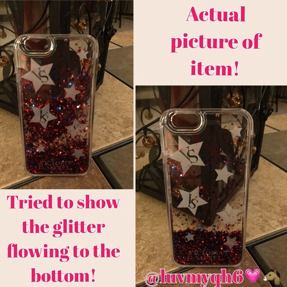 🎉HP🎉Victoria's Secret Glitter iPhone 6/6s Case - Picture 2 of 3
