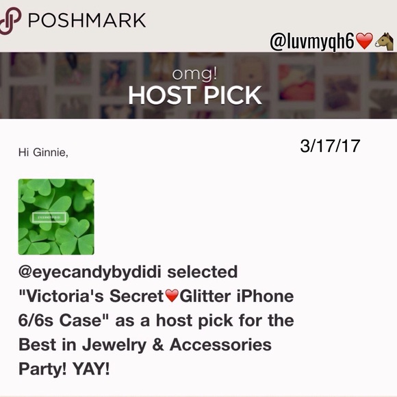 🎉HP🎉Victoria's Secret Glitter iPhone 6/6s Case - Picture 3 of 3