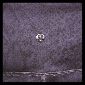 Black Snakeprint Lululemon Pants
