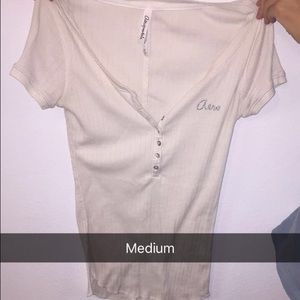 quarter button short sleeve