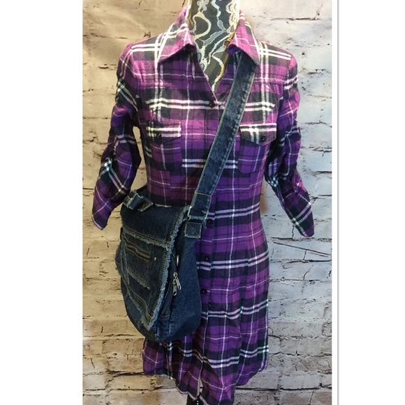 Derek Heart Dresses & Skirts - DEREK HEART FLANNEL PLAID DRESS/TUNIC