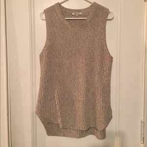 Camel Sleeveless Madewell Sweater