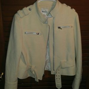 david n cream wool fashion jacket