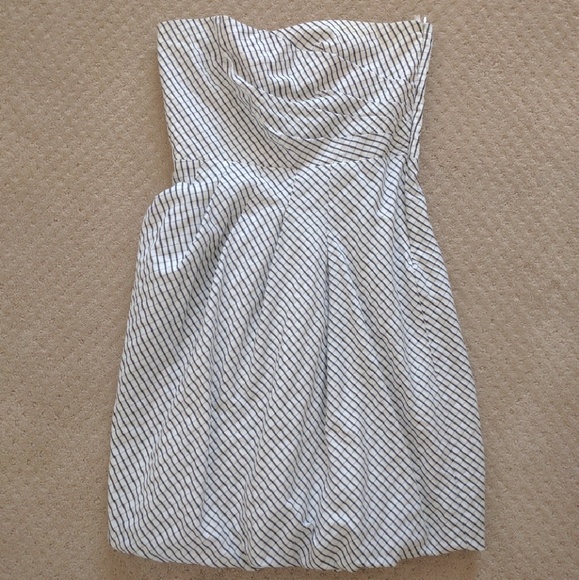 Zara Strapless Checkered Dress