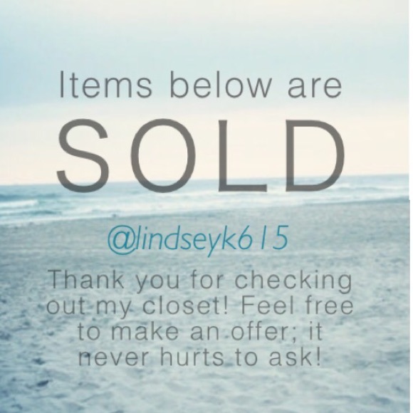 Sold items below!