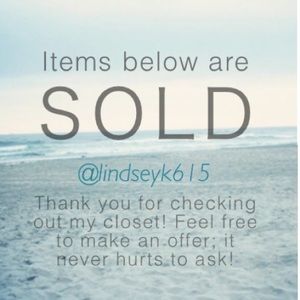 Sold items below!