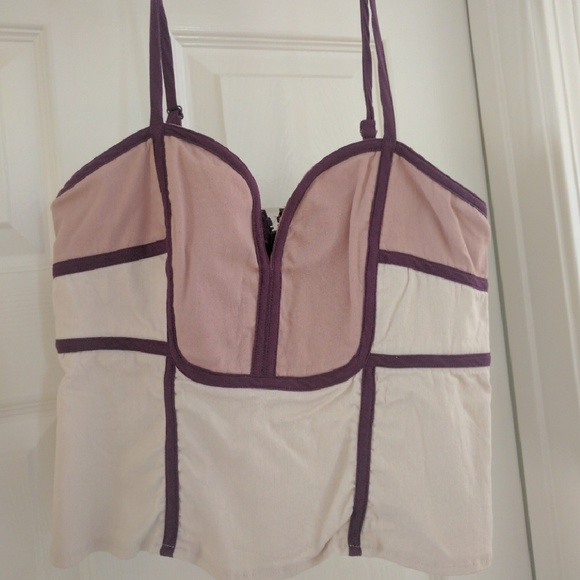 Sparkle & Fade Urban Outfitters Block Crop Top