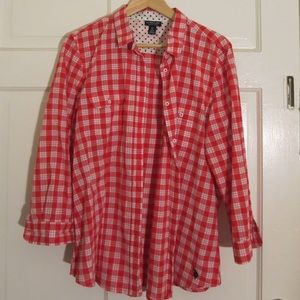 US POLO ASSN. - Red Plaid Button-Up Shirt