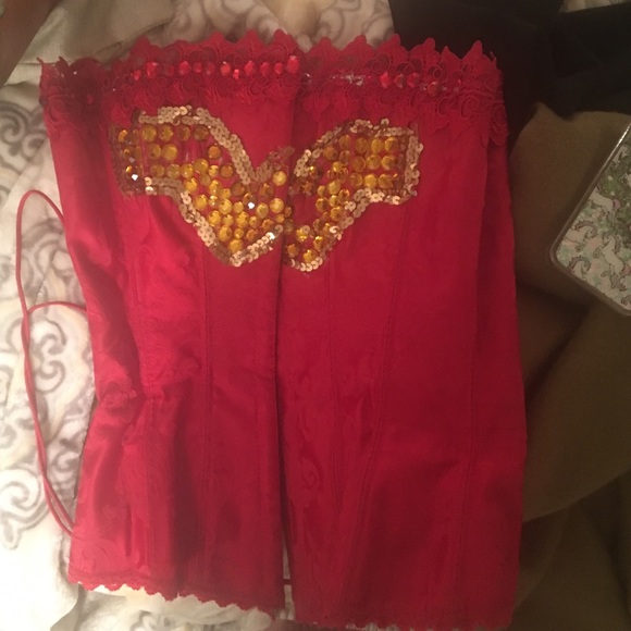 Wonder Woman corset hand made