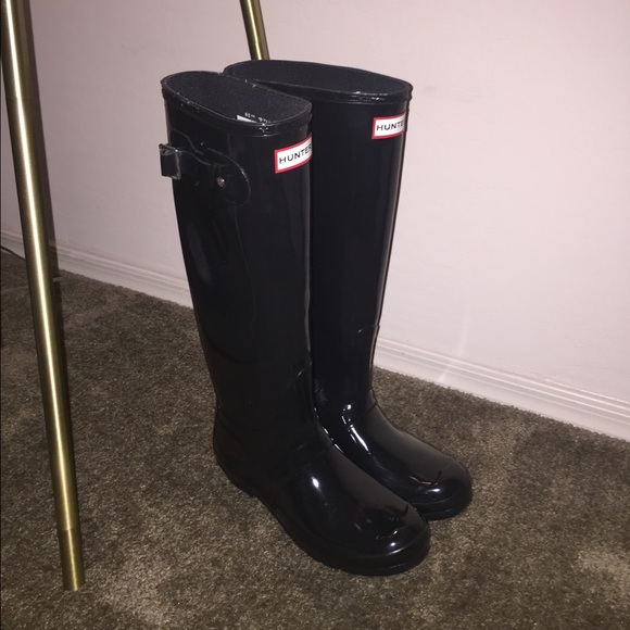 Hunter Shoes - Hunter classic tall gloss black boots us 8