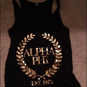 alpha phi racer back tank top