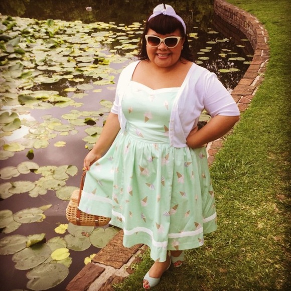 Modcloth Flavor Fave Dress - Ice Cream Cone Dresd