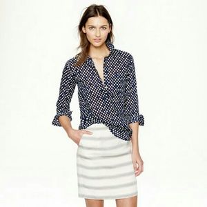 J. Crew Popover in Navy Floral Bud