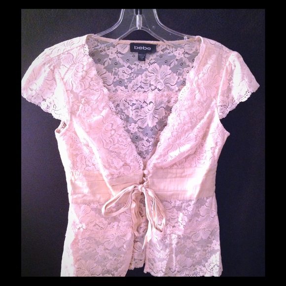 Bebe lace top
