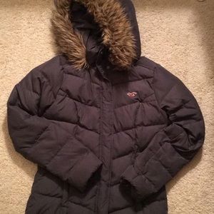 hollister puffy winter jacket