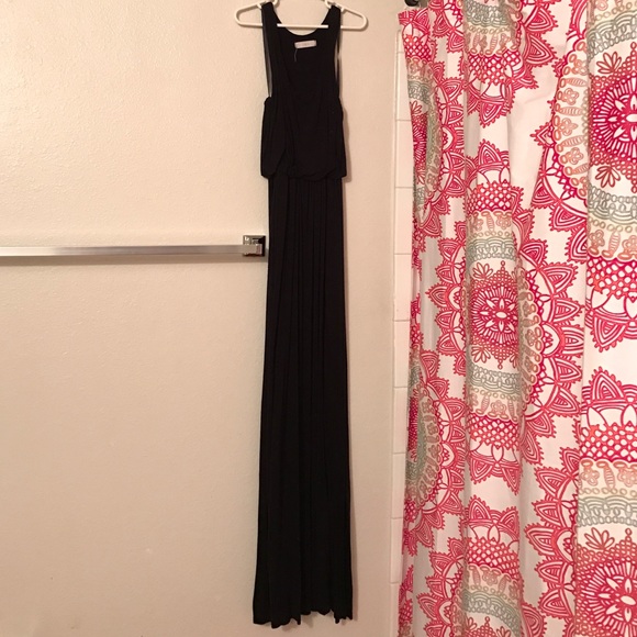 Lush black maxi dress