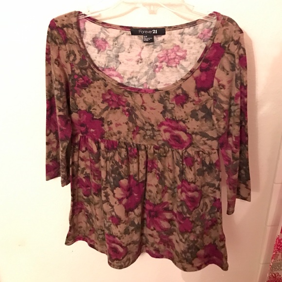 Forever 21 floral tunic